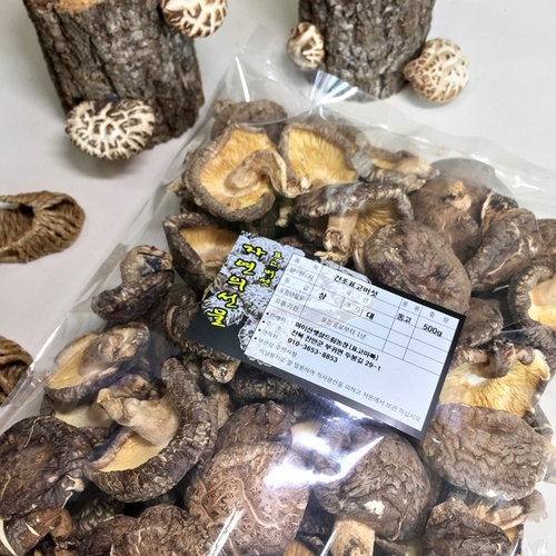 [표고아빠] 국내산 참나무 마른 건표고버섯[동고(대)4~5cm] 500g 버섯전, 잡채